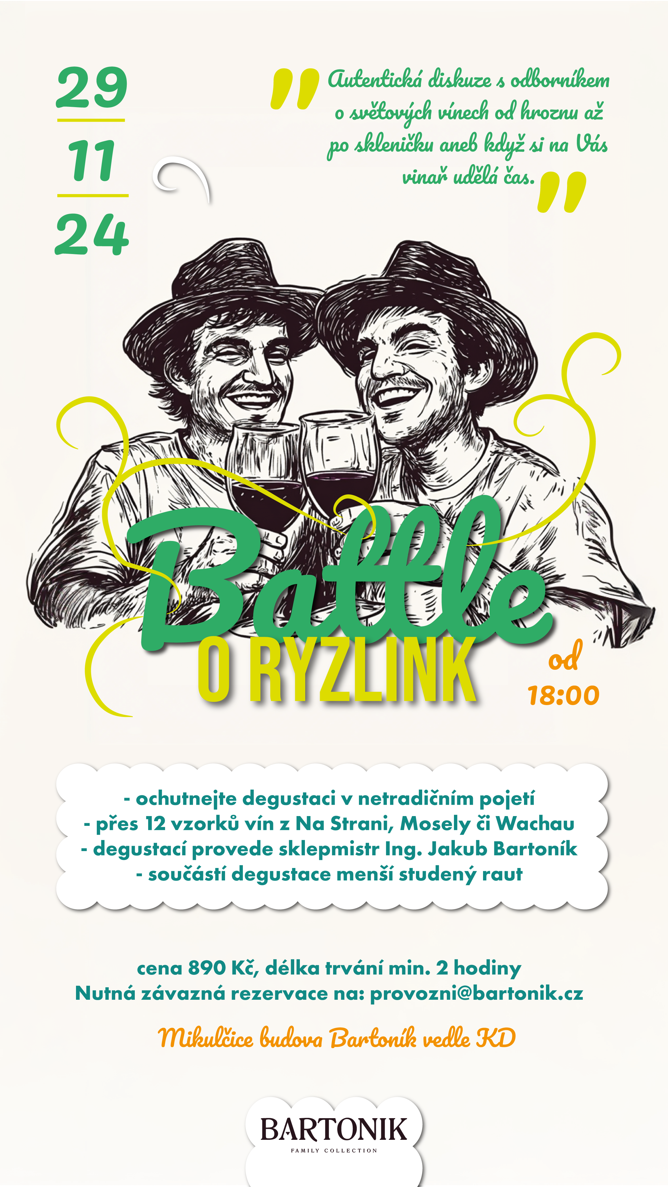 Vinařství Bartonik Degustace vín