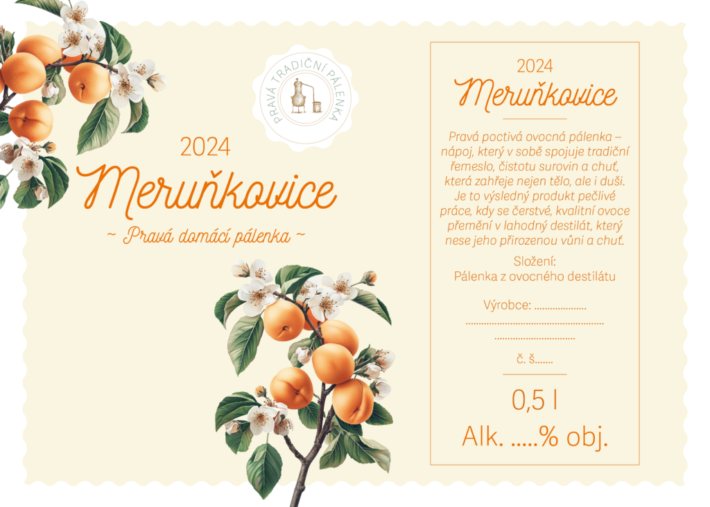 Etiketa Meruňkovice